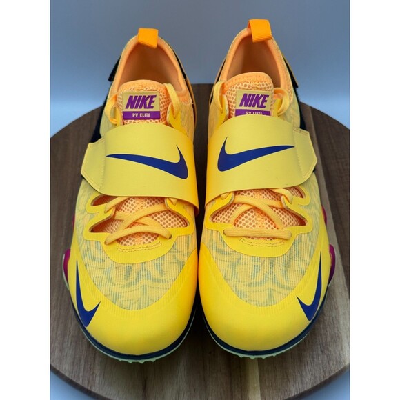 Nike Zoom Pole Vault Elite Track Citron Pulse Spikes FZ9649-800 Men’s Size 10 main image 4